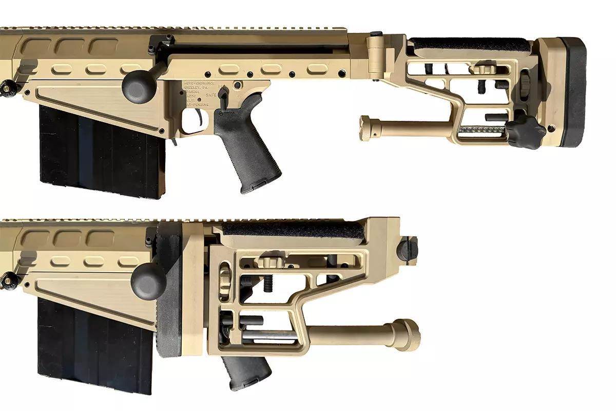 stock deployed and folded on Auto-Ordnance Thompson TAO50