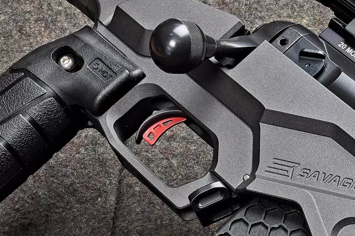 adjustable AccuTrigger on Savage 110 RF rifle