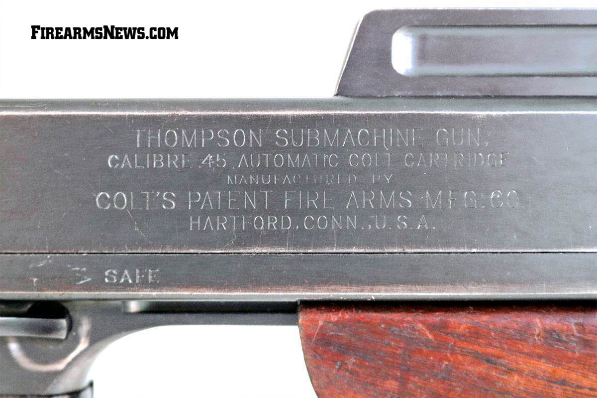 Roll mark on Thompson SMG