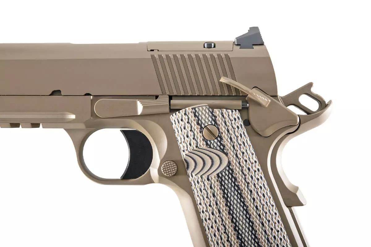 side profile of pistol