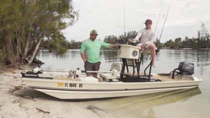 George Labonte meets with Jeff Toole and his sons aboard their custom-built 1987 Alumacraft 16' Jon Boat that they custo...