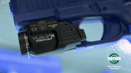 A dual-powered weaponlight, the new TLR-7X runs on either a rechargeable Streamlight SL-B9 lithium-ion battery or CR123A...