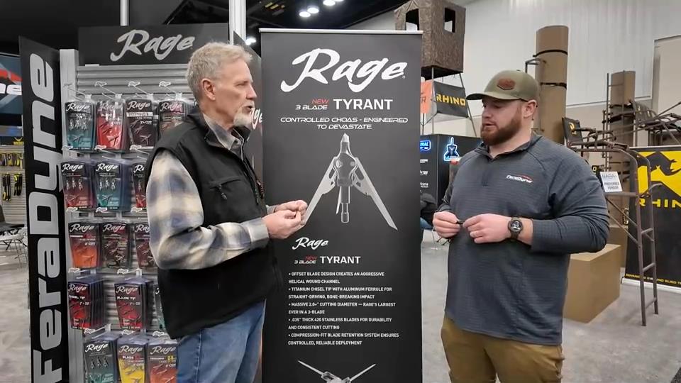 Rage Unveils the New 3-Blade Tyrant Broadhead - Outdoor Channel Plus
