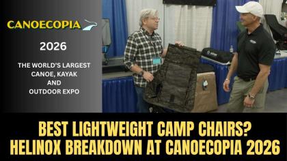 Best Lightweight Camp Chairs? Helinox Breakdown at Canoecopia 2026
