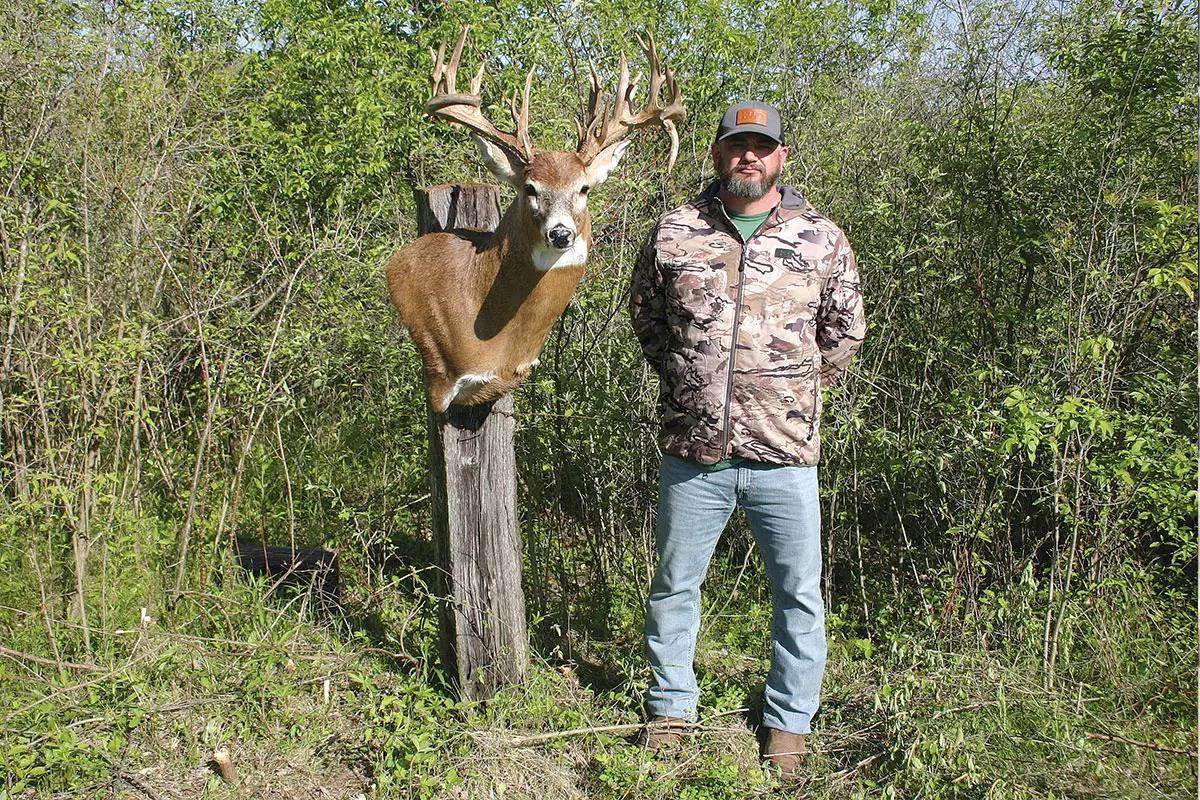 Brandon with buck mount on post