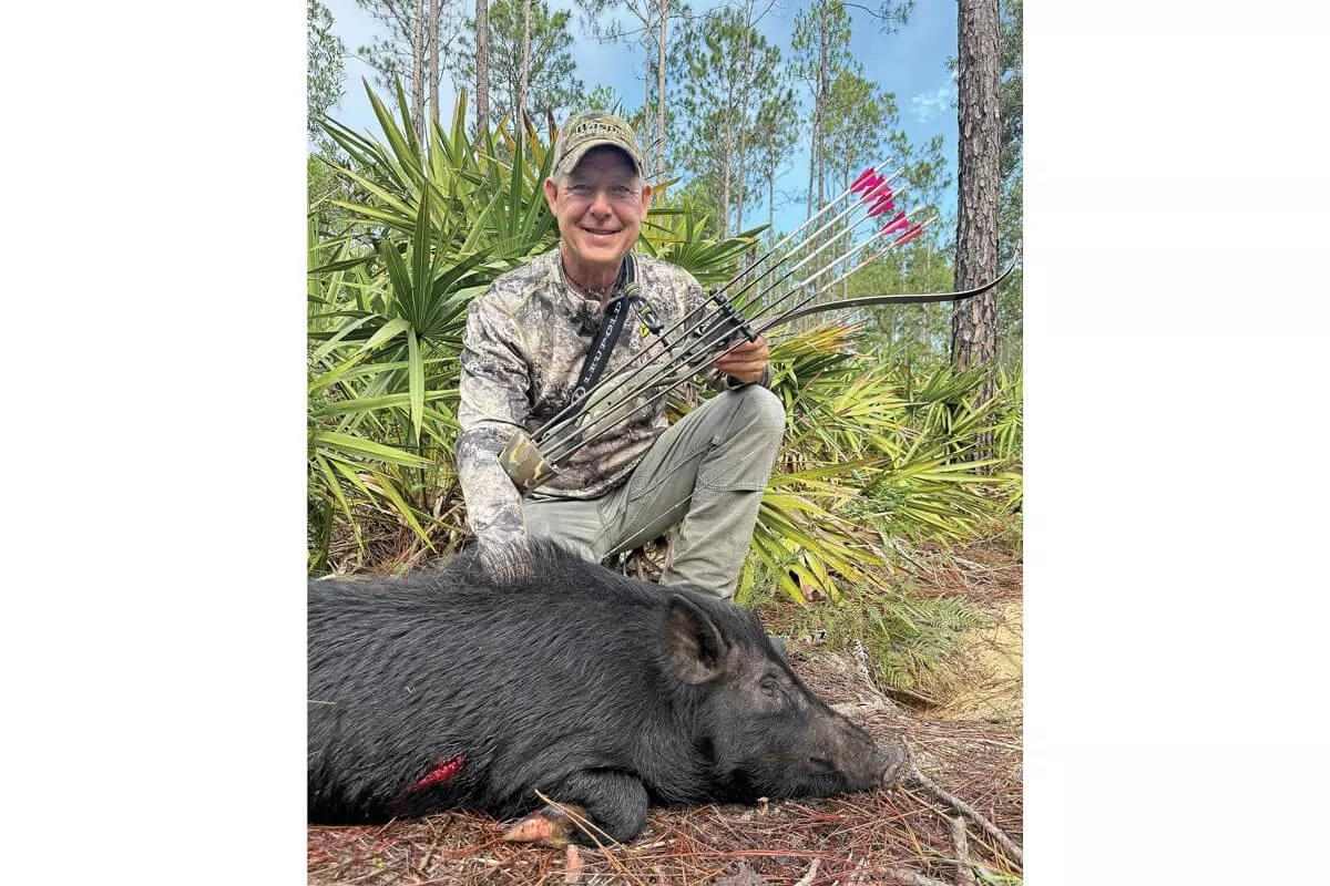 Fred Eichler with downed Florida wild hog