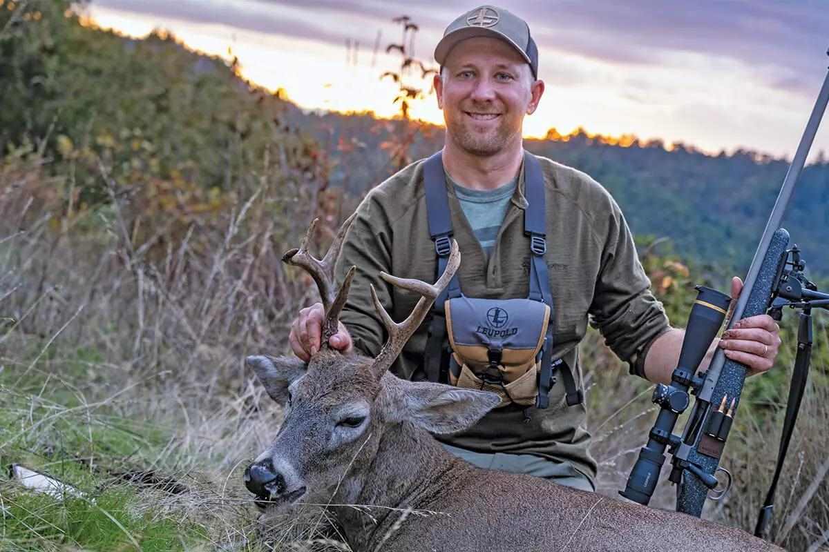 man with buck