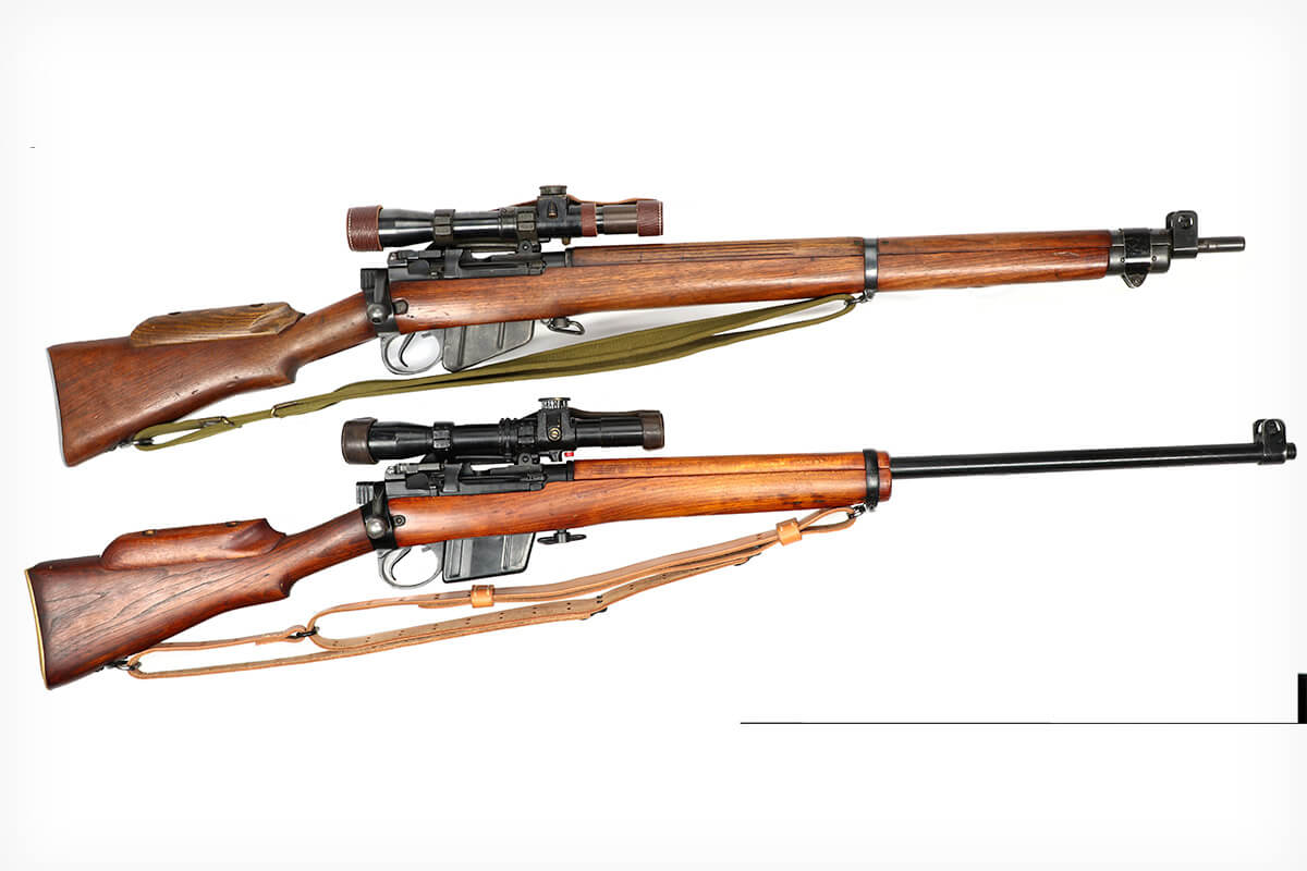 Image of Lee Enfield Mk I .303 in bolt action sniper rifle