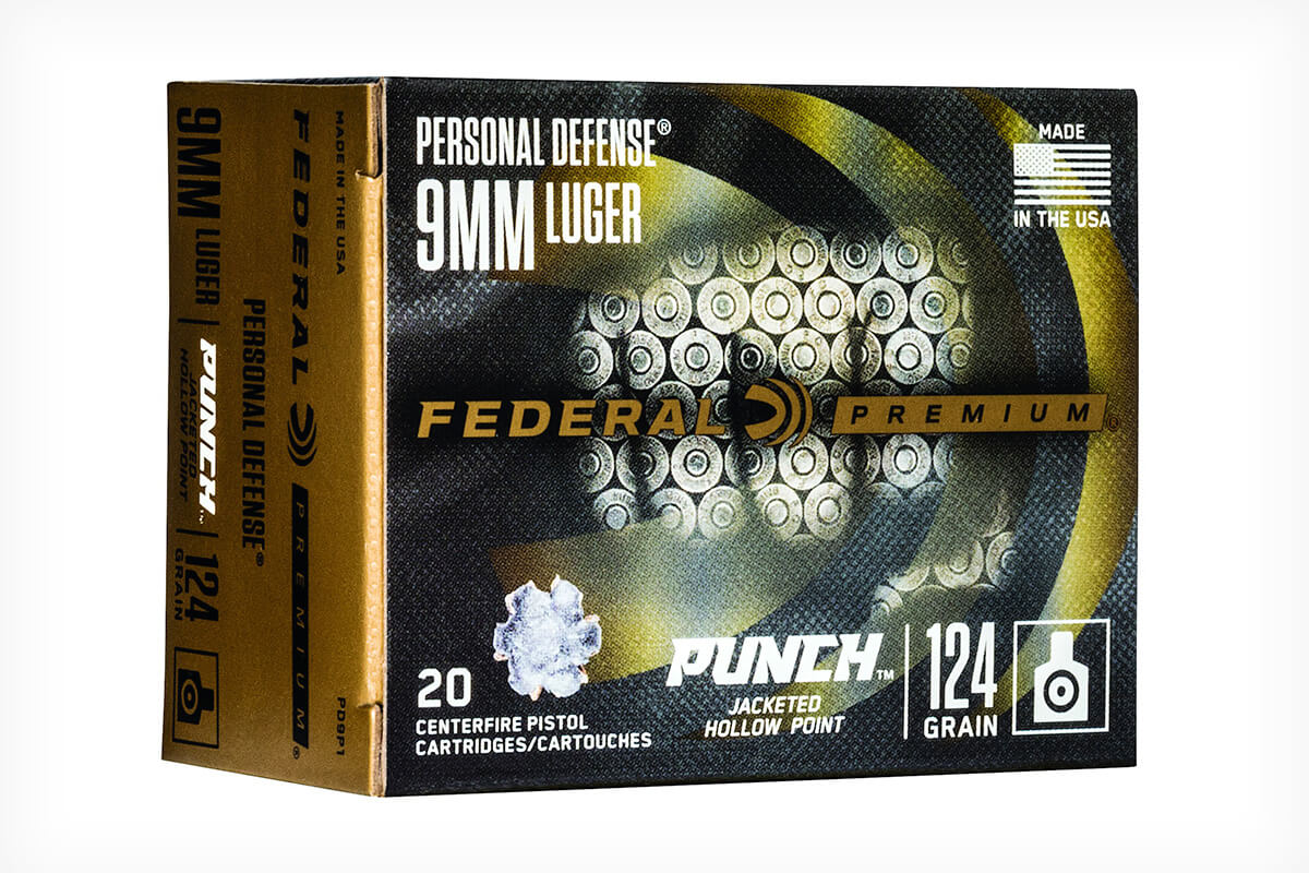 Federal Punch 9mm 124-Grain JHP (Jacketed Hollowpoint) Ammo