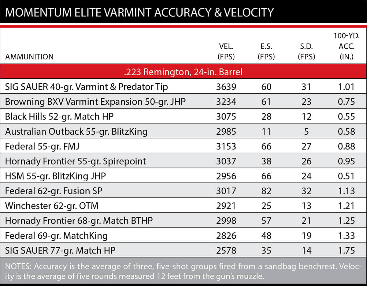 Franchi Momentum Elite Bolt-Action Rifle in Varmint Configur - Shooting ...