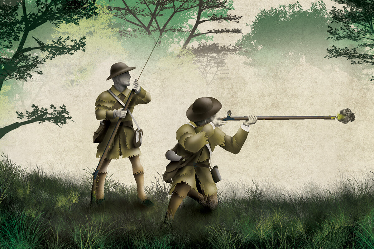 Kentucky Flintlock Rifle - Musket - Revolutionary War - Colonial