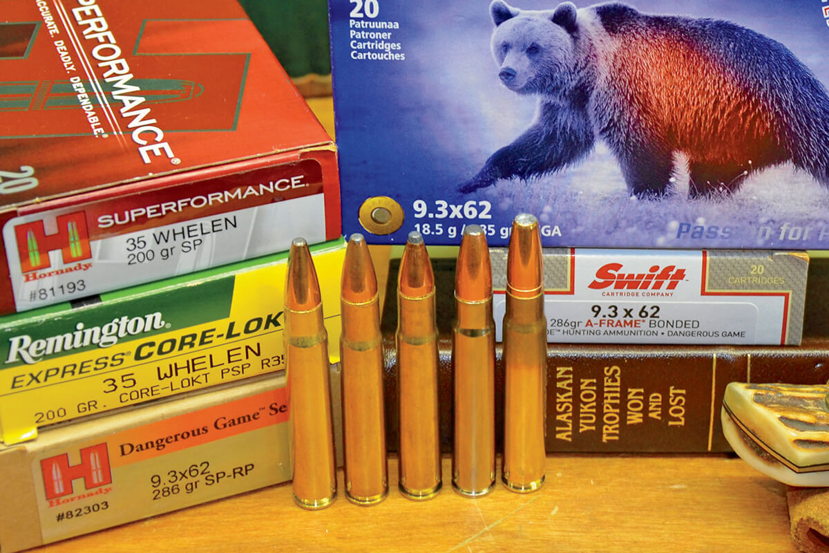 Collection of Cartridges for Hunting Dangerous Game