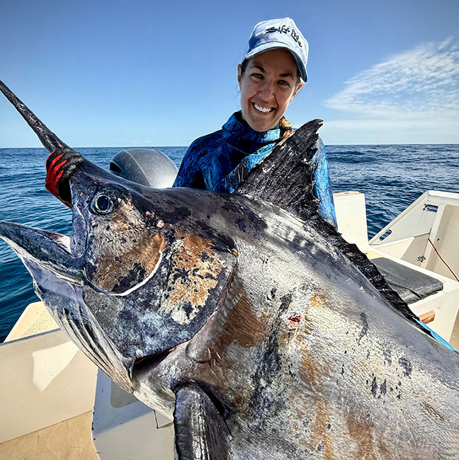 Julie Higgs Spearfishing