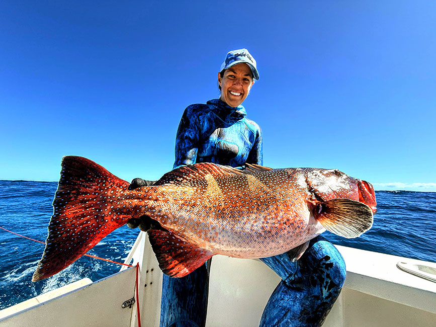 Julie Higgs Spearfishing