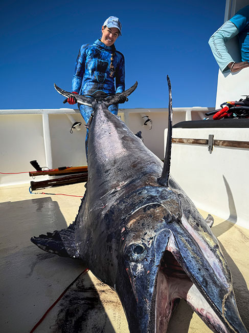 Julie Higgs Spearfishing