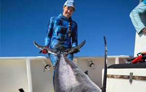 Julie Higgs Spearfishing