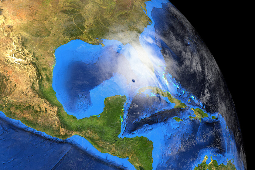 Hurricane Ida satellite image