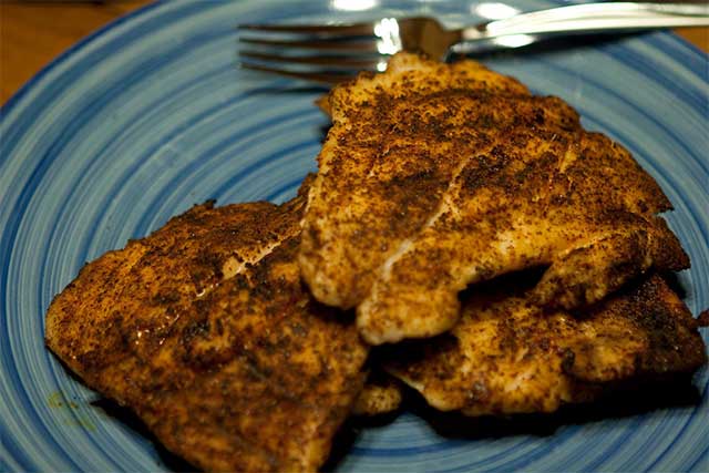 Adobo-Rubbed Fish for Tacos