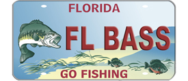 fishing license plate