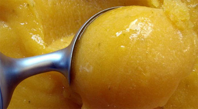 Homemade Mango Sorbet Recipe