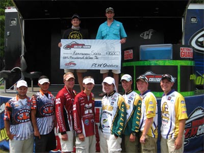 College fishing tournament on Pickwick lake